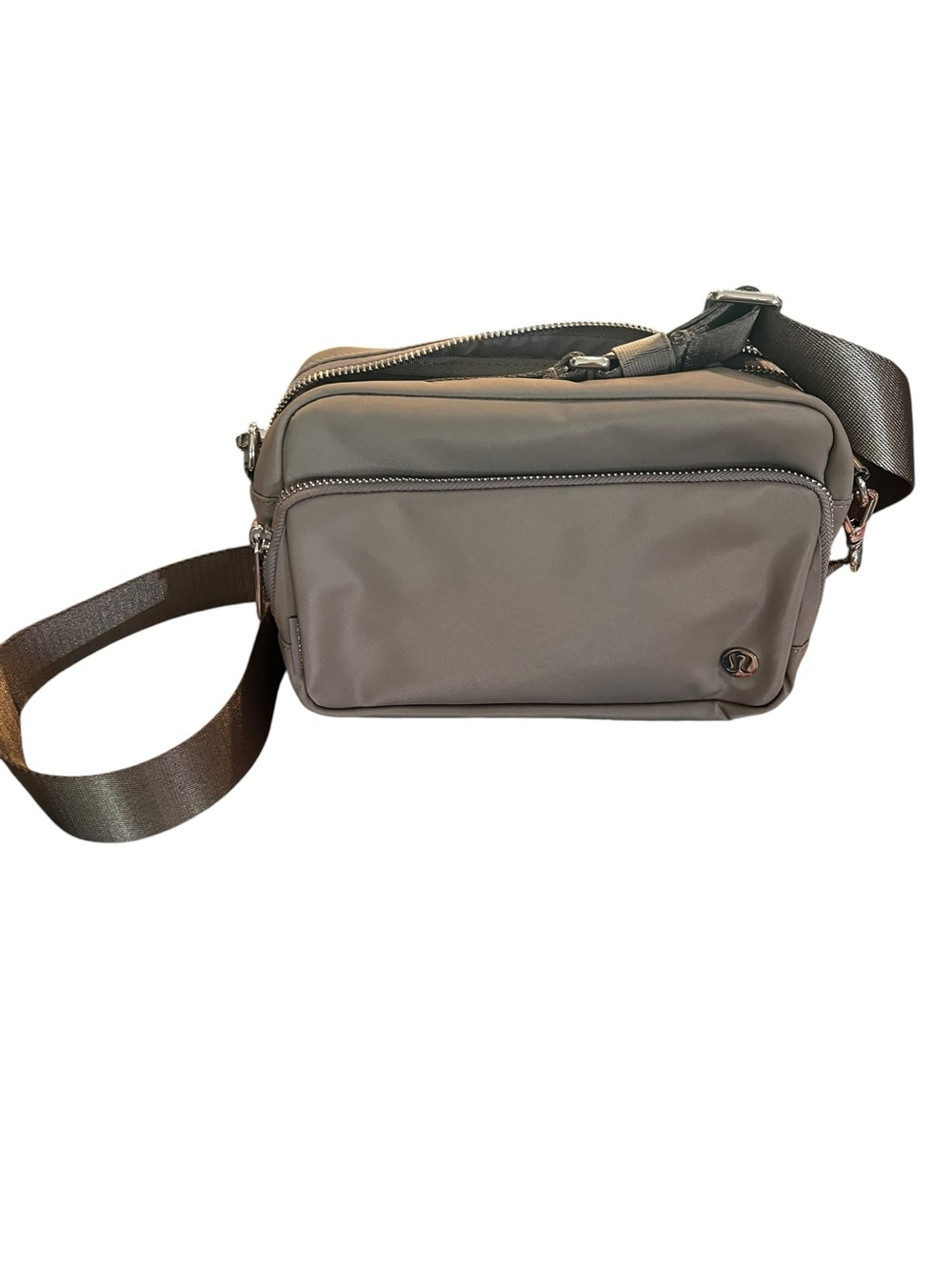lululemon athletica Taupe Camera Bag with Adjustable Strap